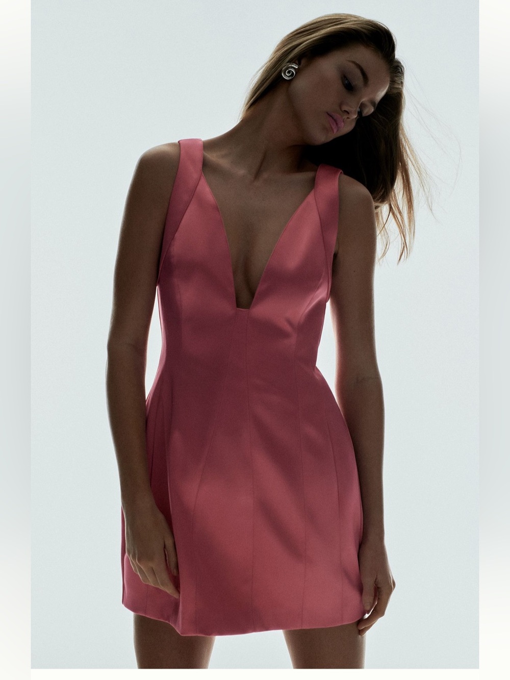 Anthropologie Mini V-Neck Dress